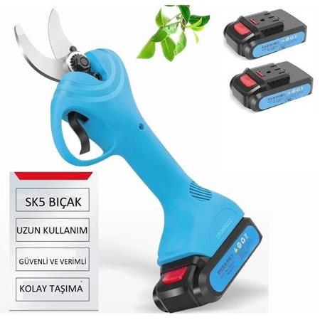 Suca SC 8602 Akülü Şarjlı Budama Makası 32 mm 2 Akülü